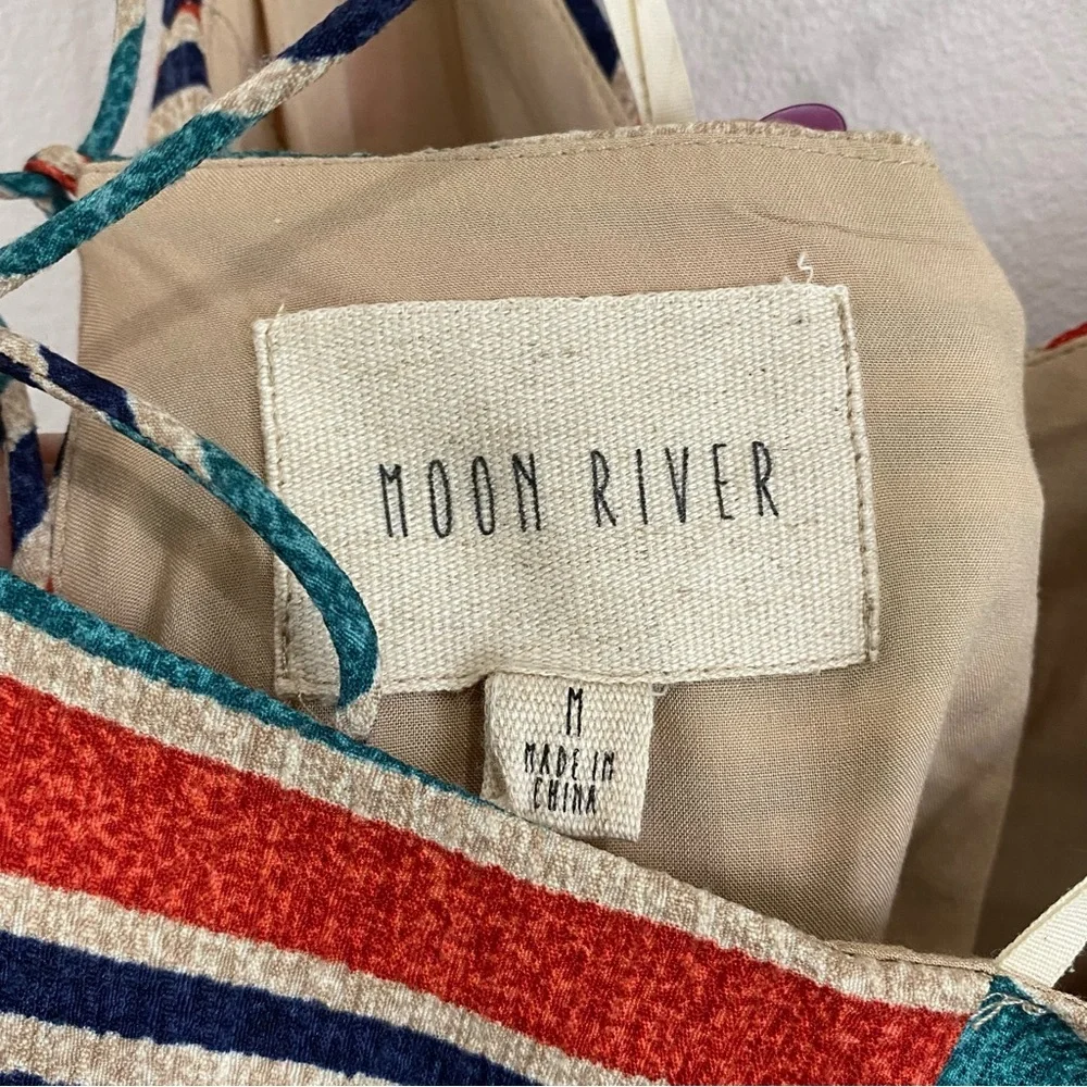 Anthropologie Moon River Midi Side Slits Dress - Picture 8 of 10